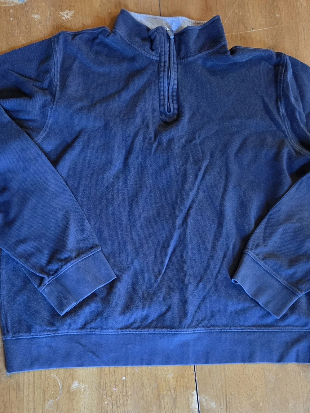 Izod Men's Navy Quarter-Zip Sweater